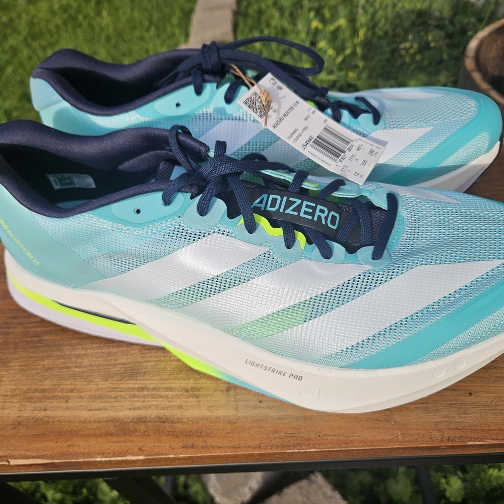 adidas Adizero Blue and White Athletic Shoes
